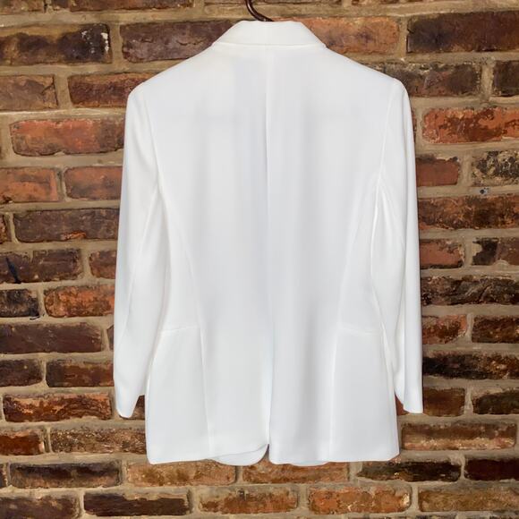 Chico's White Open Front Blazer Jacket Women's Size 0 4 Small - Picture 6 of 6